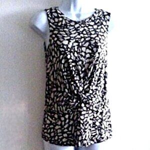 Simply Vera / Vera Wang Top 100% Rayon Front Wrap Knot Detail Stretch EUC! Sz XS